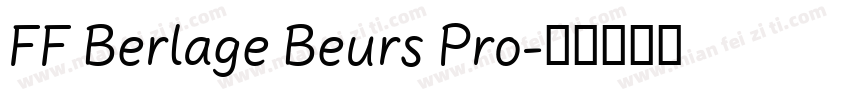 FF Berlage Beurs Pro字体转换
